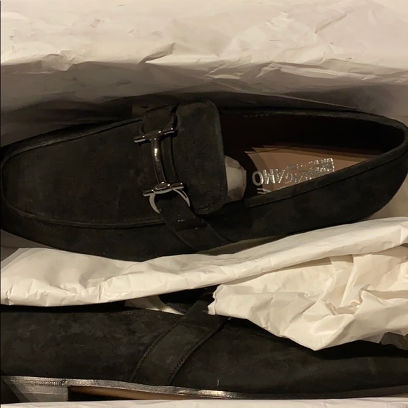 Men’s Ferragamo black dress shoes main image 4